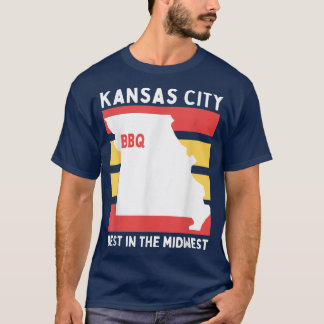 KCMO, Mittelwestliche GRILLEN Kühe Rinder Schweine T-Shirt