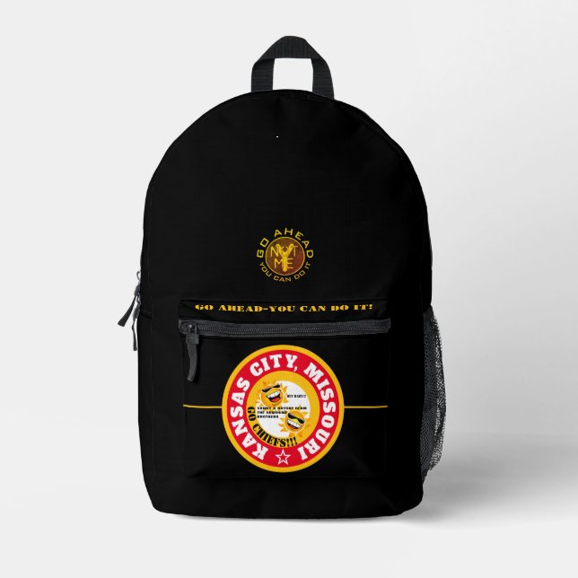 KCMOCOU SUNNY&RAYRAY GA UNO BEDRUCKTER RUCKSACK (Vorderseite)