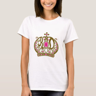 KD Logo-Rosa u. Gold T-Shirt