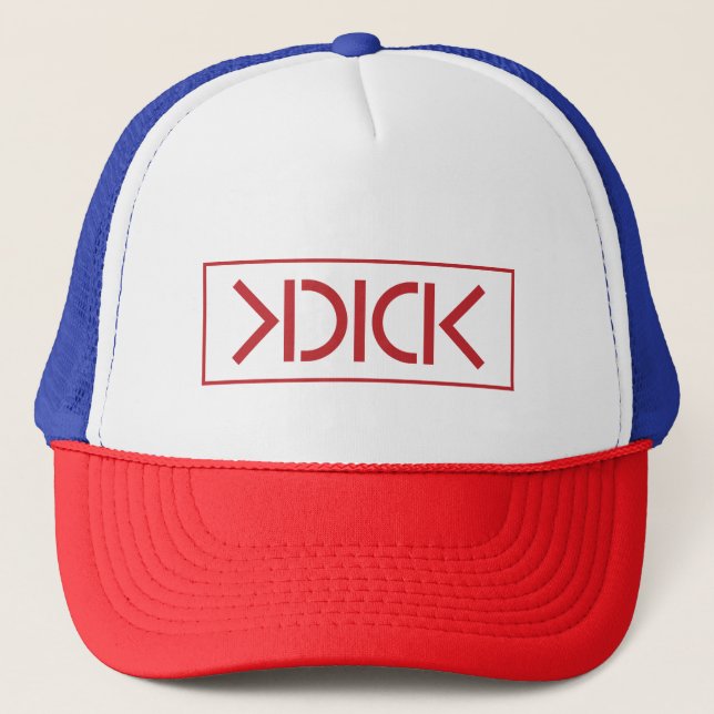 KDICK ROTE Logo-Baseballmütze Truckerkappe (Vorderseite)