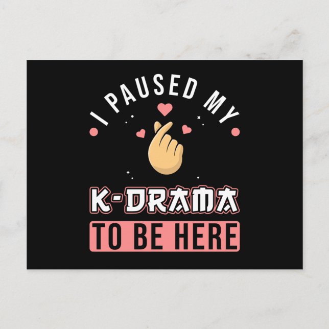KDrama K-Drama Sprichwort Funny Postkarte (Vorderseite)