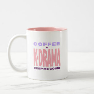 Kdrama Liebhaber Kaffeetasse Geschenk Pinke Typogr