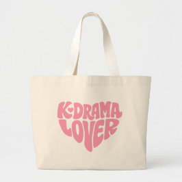 Kdrama-Tasche Korean-Drama-Fan-Geschenk Rosa Herz Jumbo Stoffbeutel