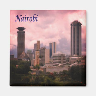 KE - Kenia - Stadtbild von Nairobi Magnet