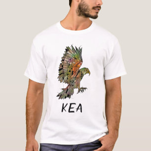 Kea Neuseeland Bird Geometric T-Shirt