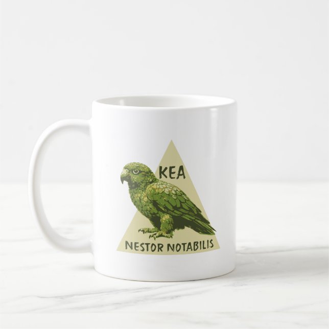 Kea Neuseeland-Vogel Kaffeetasse (Links)