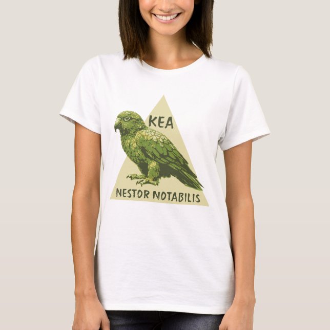 Kea Neuseeland-Vogel T-Shirt (Vorderseite)