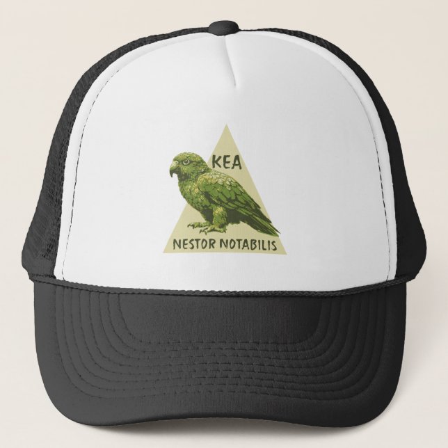 Kea Neuseeland-Vogel Truckerkappe (Vorderseite)