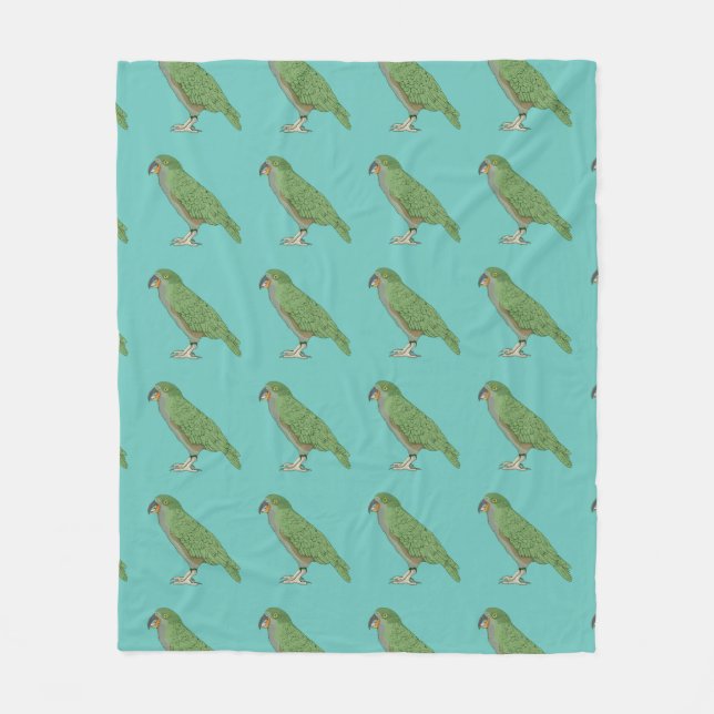 Kea New Zealand Bird Fleecedecke (Vorderseite)