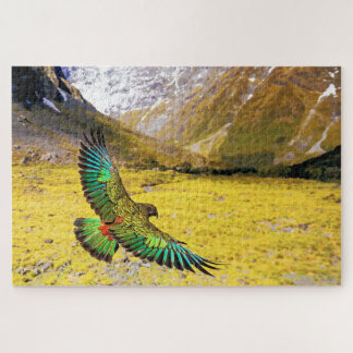 Kea Parrot in Neuseeland Puzzle