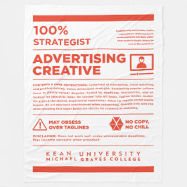 Kean MGC Advertising Care Label Fleecedecke