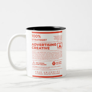 Kean MGC Care Label Werbemug Zweifarbige Tasse