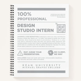 Kean MGC Design Studio Etikett Notizbuch