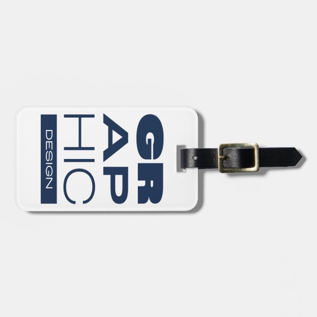 Kean MGC Grafikdesign Gepäckanhänger (Vorderseite horizontal)