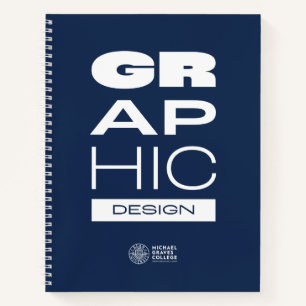 Kean MGC Graphic Design Spiral Notebook Notizbuch