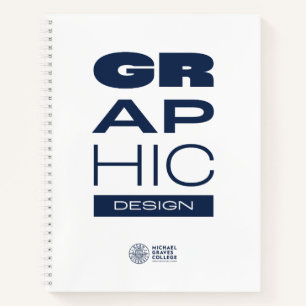 Kean MGC Graphic Design Spiral Notebook Notizbuch