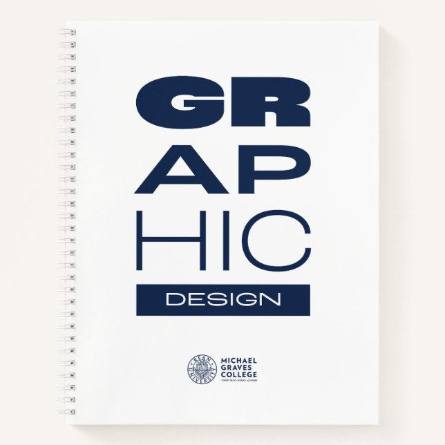 Kean MGC Graphic Design Spiral Notebook Notizbuch (Vorderseite)