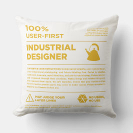 Kean MGC Industrial Design Etikett Kissen
