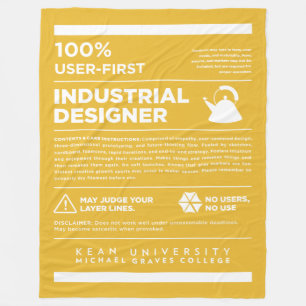 Kean MGC Industrielles Design Care Label Fleecedecke