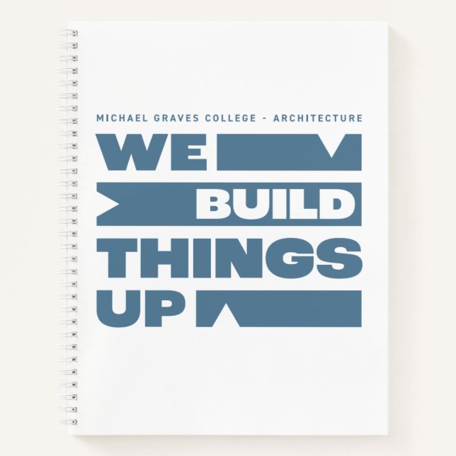 Kean MGC We Build Things Up Notebook Notizbuch (Vorderseite)