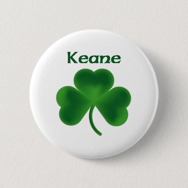 Keane Kleeblatt Button (Vorderseite)