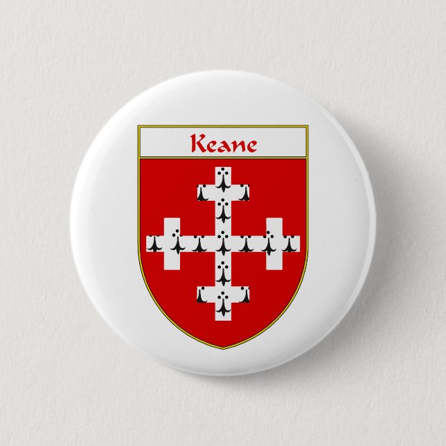Keane Wappen/Familienwappen Button (Vorderseite)
