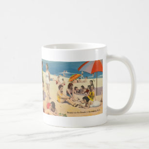 Keansburg, New Jersey - Vintage Shore Beach Scene Kaffeetasse