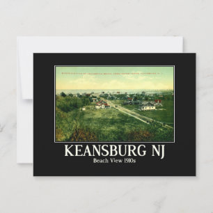 Keansburg NJ Ansicht des Strandes 1910er Jahre Postkarte