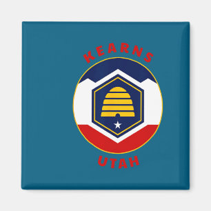 Kearns Utah New Ut Flag Bienenstock Urlaubs-Souven Magnet