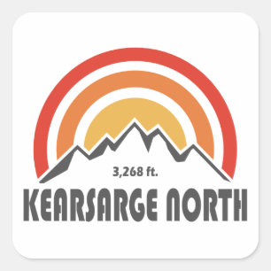 Kearsarge North New Hampshire Quadratischer Aufkleber