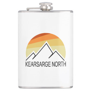 Kearsarge North New Hampshire Retro Flachmann