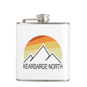 Kearsarge North New Hampshire Retro Flachmann