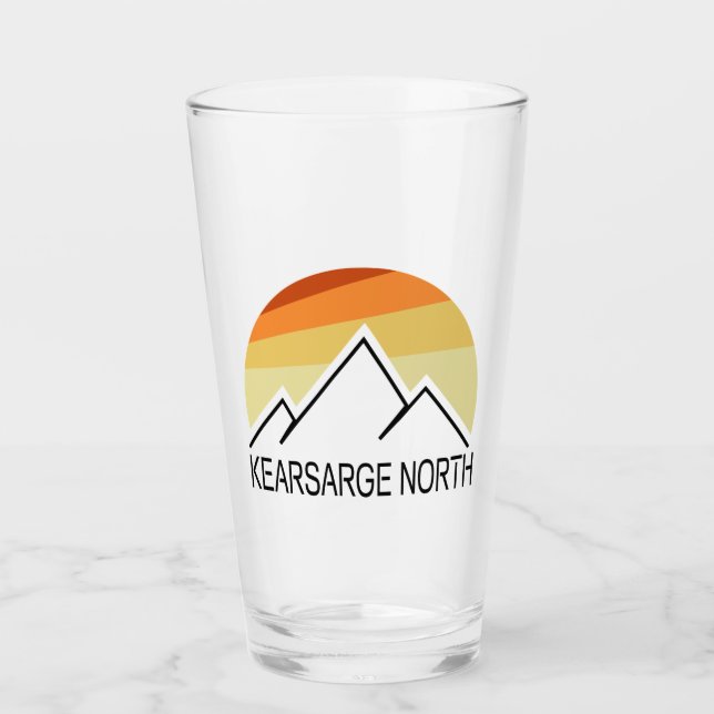 Kearsarge North New Hampshire Retro Glas (Vorderseite)