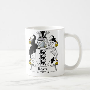 Keats Familienwappen Tasse