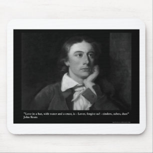 Keats Liebe ist mein religiöses Zitat Geschenke T- Mousepad