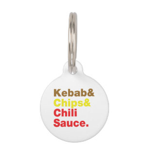 Kebab & Chips & Chili Sauce. Tiermarke