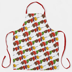 Kebab Gemüse gegrilltes Rindenriff Skewers Picnic Schürze
