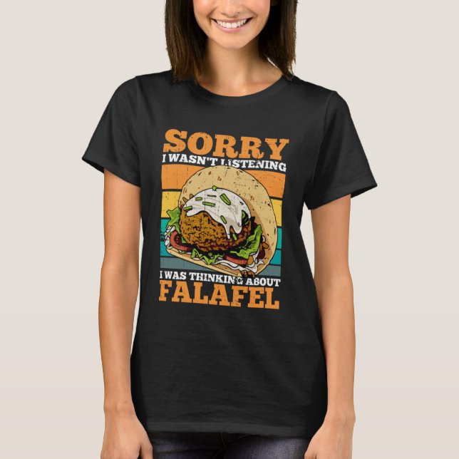 Kebap Food Koch Falafel Hummus Levantine Cuisine T-Shirt (Vorderseite)