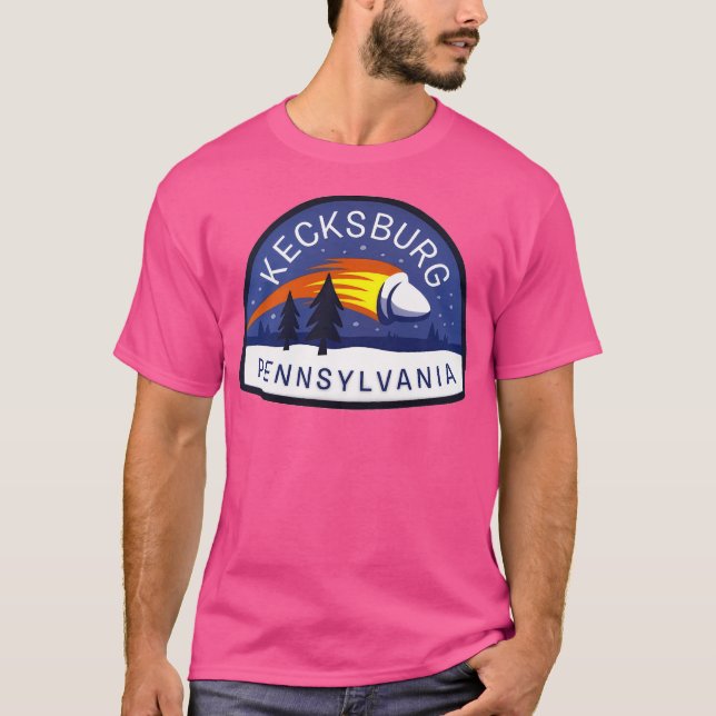 Kecksburg Pennsylvania Travel Funny T-Shirt (Vorderseite)
