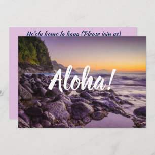 Ke'e Beach bei Sunrise, Kauai, Hawaii Einladung