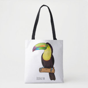 Keel-Blau-Tucan-Cartoon-Abbildung