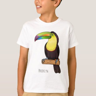Keel-Blau-Tucan-Cartoon-Abbildung T-Shirt