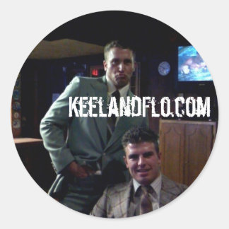 KeelandFlo.com Runder Aufkleber