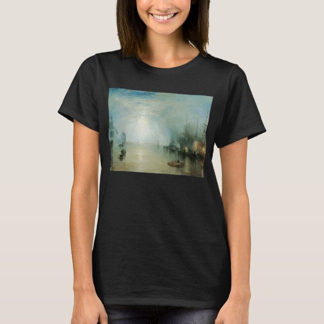 Keelmen Heaving Coals, Mondlicht von Joseph Turner T-Shirt (Vorderseite)