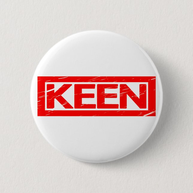 Keen Briefmarke Button (Vorderseite)
