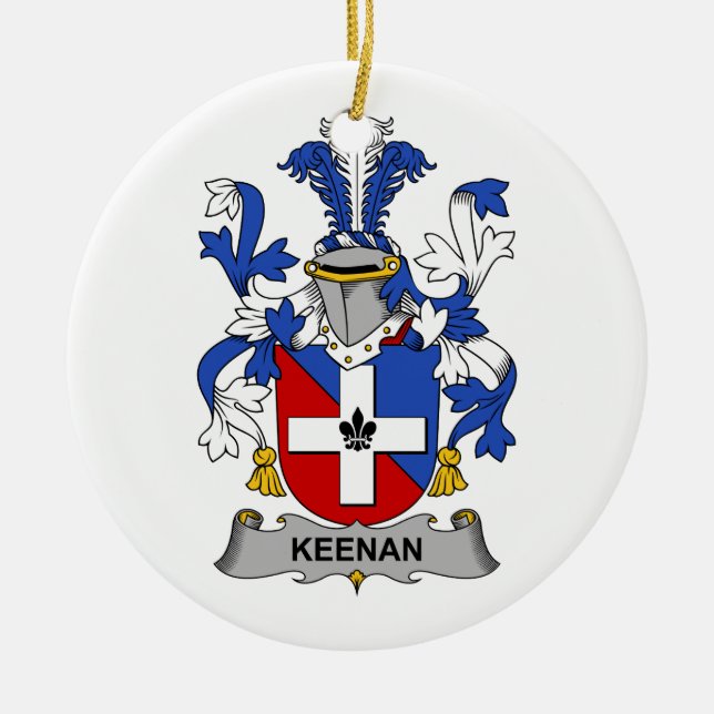 Keenan-Familienwappen Keramik Ornament (Vorne)