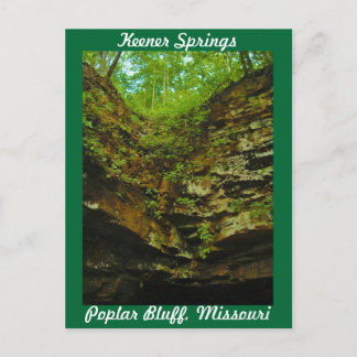 Keener Springs Poplar Bluff Missouri Postkarte