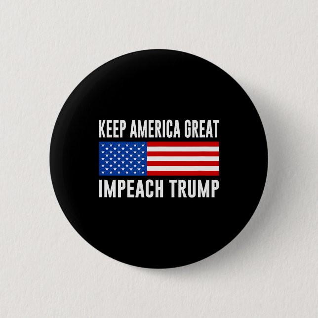Keep America Great - Verklagt Trump -  Button (Vorderseite)
