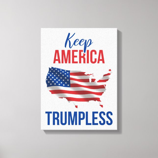 Keep America Trumpless V Leinwanddruck (Vorderseite)