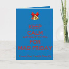 Keep Calm And Brace This Sen For Mad Friday Red Karte